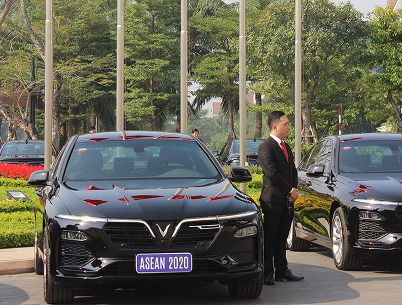 Cận cảnh dàn xe Vinfast phục vụ Hội nghị cấp cao ASEAN 2020