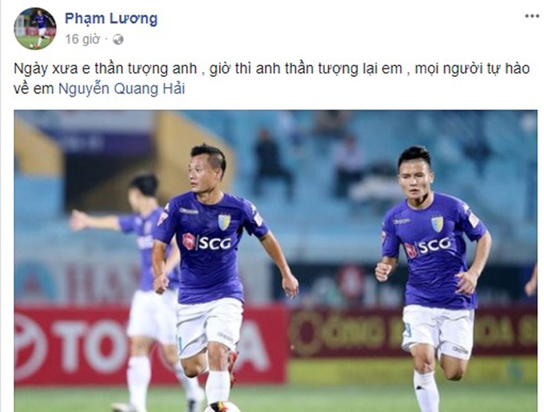 Tuyển thủ U23 Việt Nam viết gì lên facebook sau chiến thắng lịch sử?