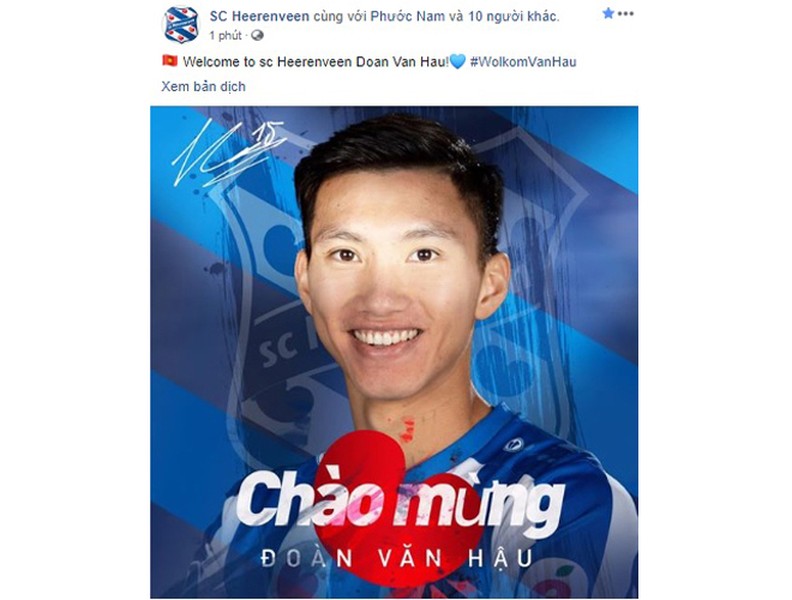 [ẢNH] Đoàn Văn Hậu tươi rói trong ngày ra mắt đội bóng Hà Lan