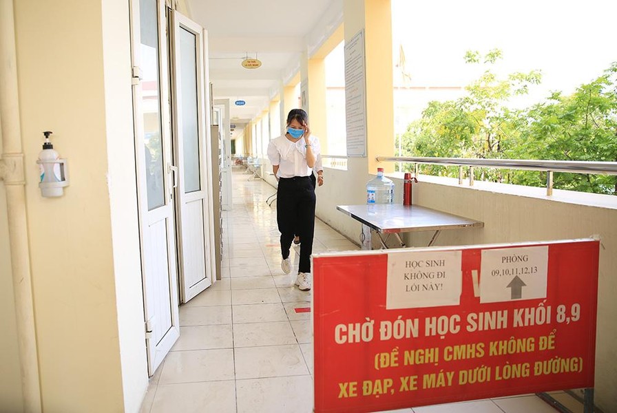 Hà Nội: Diễn tập phòng, chống dịch Covid-19 tại điểm thi