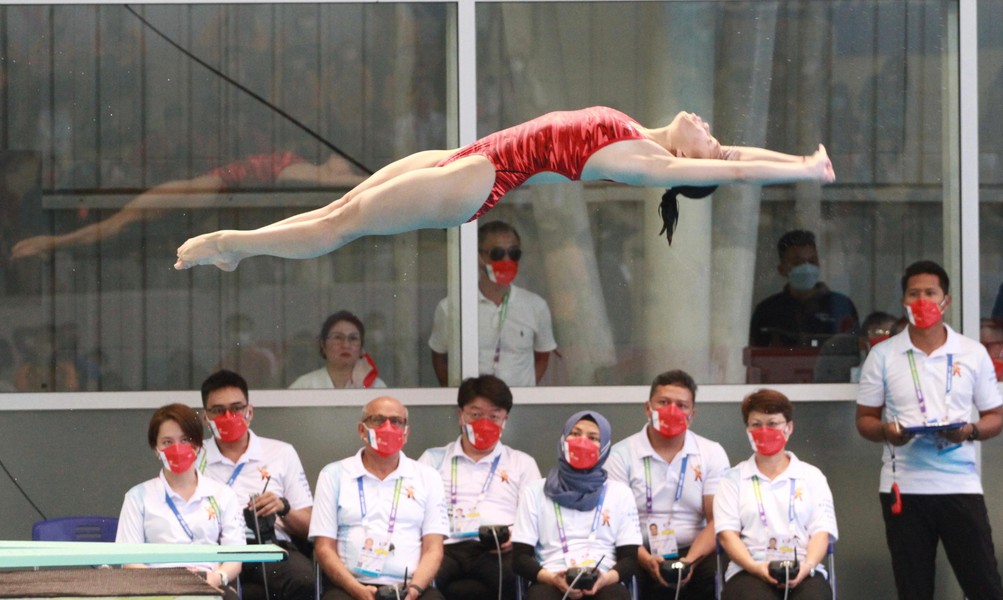 'Trai xinh gái đẹp' tuyển nhảy cầu phô diễn kỹ năng, giành huy chương SEA Games 31