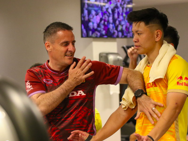 U23 Việt Nam thư giãn cơ bắp tại Qatar
