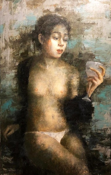 Tranh nude bắt mắt tại triển lãm 