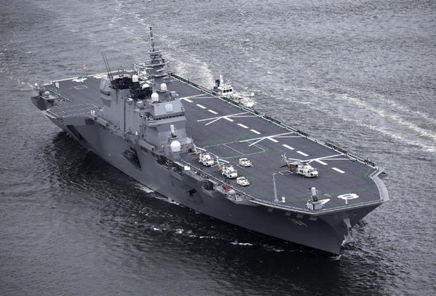 [ẢNH] Chiến hạm mạnh nhất của Nhật Bản diễn tập chống ngầm ở biển Đông