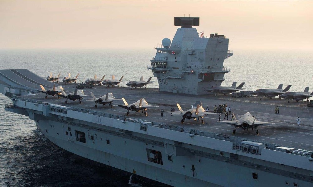 [ẢNH] Siêu tàu sân bay Anh chất đấy tiêm kích F-35 sẽ tập trận tại Châu Á