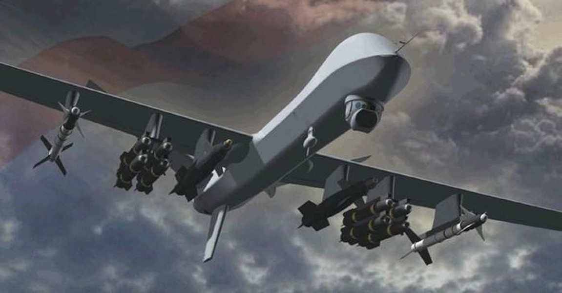 [ẢNH] UAV chiến đấu trị giá 16 triệu USD của Mỹ vừa bị phiến quân bắn hạ?