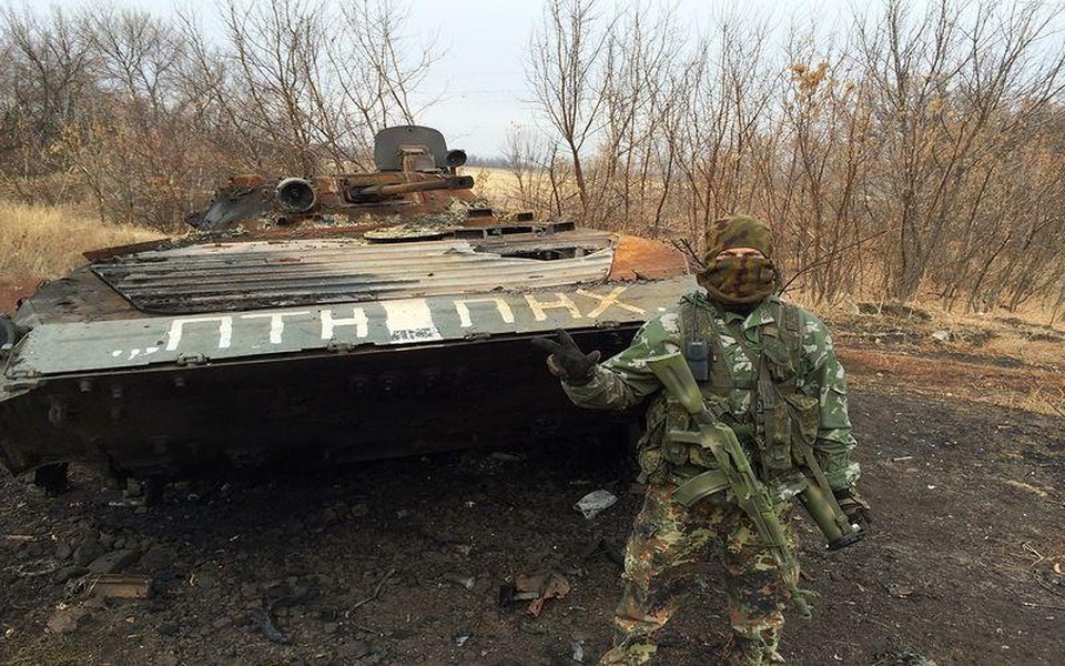 [ẢNH] Xe chiến đấu bộ binh cực mạnh của ly khai Ukraine từ đâu ra?