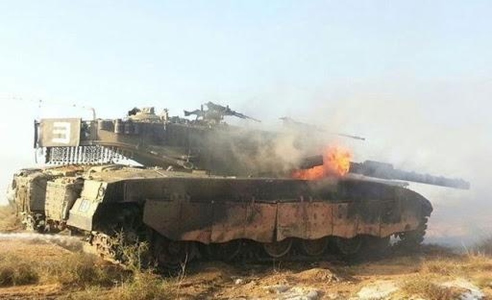 [ẢNH] ‘Vua tăng Merkava IV’ Israel gục ngã trước vũ khí Liên Xô trong tay Hamas?