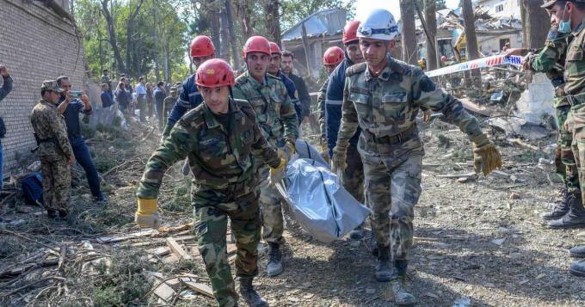 [ẢNH] Lính gìn giữ hòa bình Nga bị bắn chết ở Nagorno-Karabakh