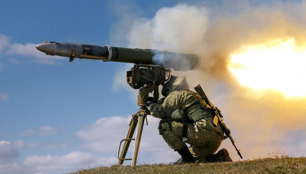 Tên lửa chống tăng mạnh nhất của Nga xuất hiện tại miền Đông Ukraine