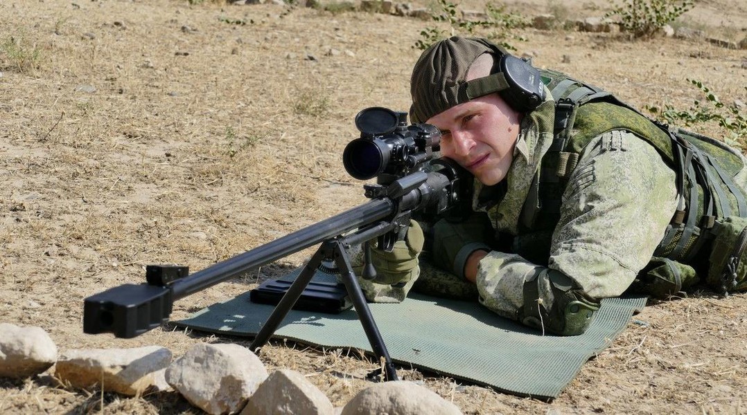 Sức xuyên phá khủng khiếp của súng bắn tỉa ASVK được lính Nga tập trận sát Ukraine