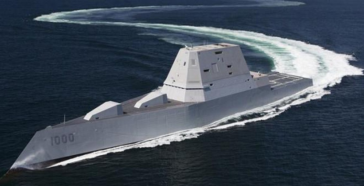 Trung Quốc sao chép khu trục hạm tàng hình USS Zumwalt Mỹ?