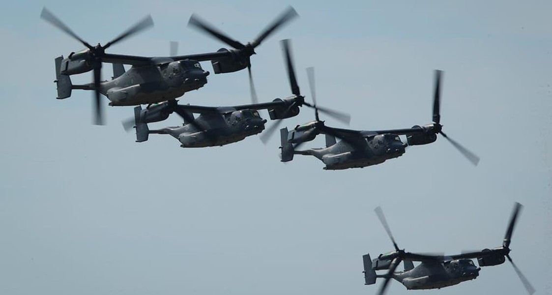 Trực thăng siêu dị V-22 Mỹ rơi ngay trong tập trận của NATO