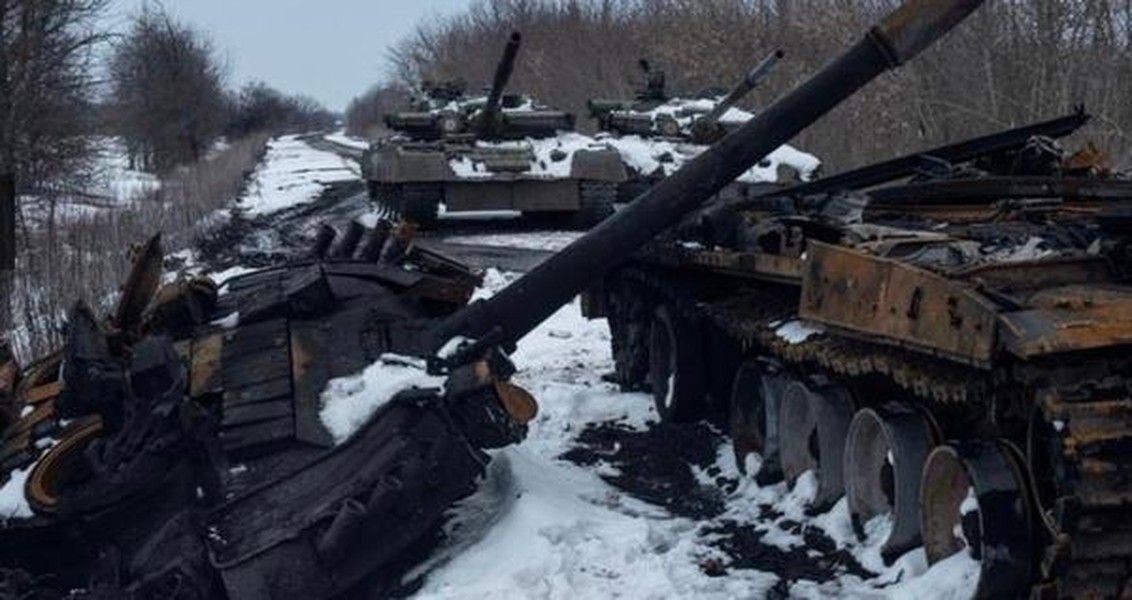 Nga huy động lượng lớn 'xe tăng quốc bảo' Liên Xô vào chiến trường Ukraine
