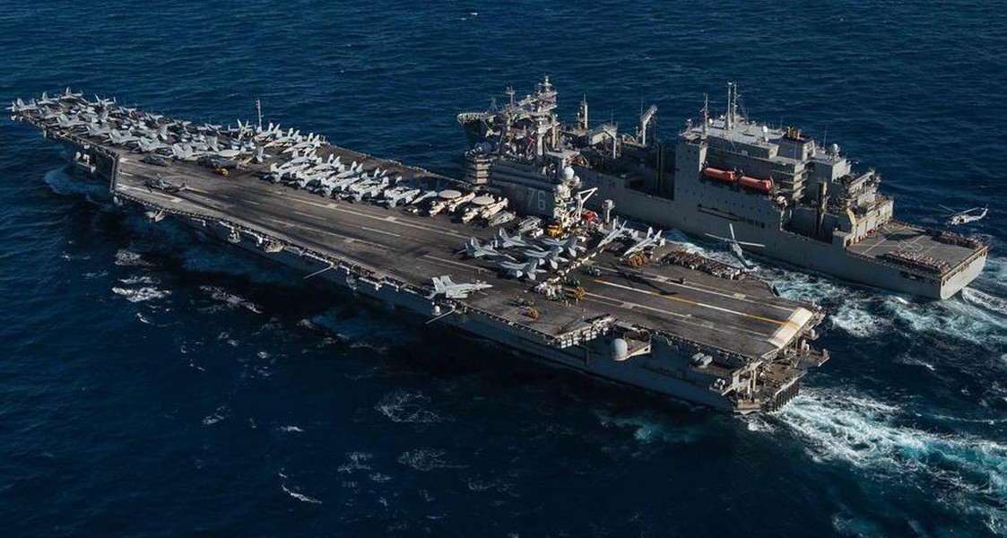 Siêu tàu sân bay USS Ronald Reagan được lệnh ở lại khu vực gần đảo Đài Loan