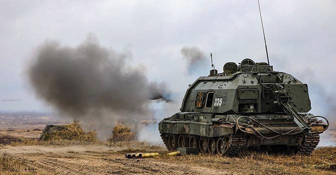 Nga điều lượng lớn pháo tự hành mạnh nhất 2S19 Msta-S tới phòng thủ Kherson