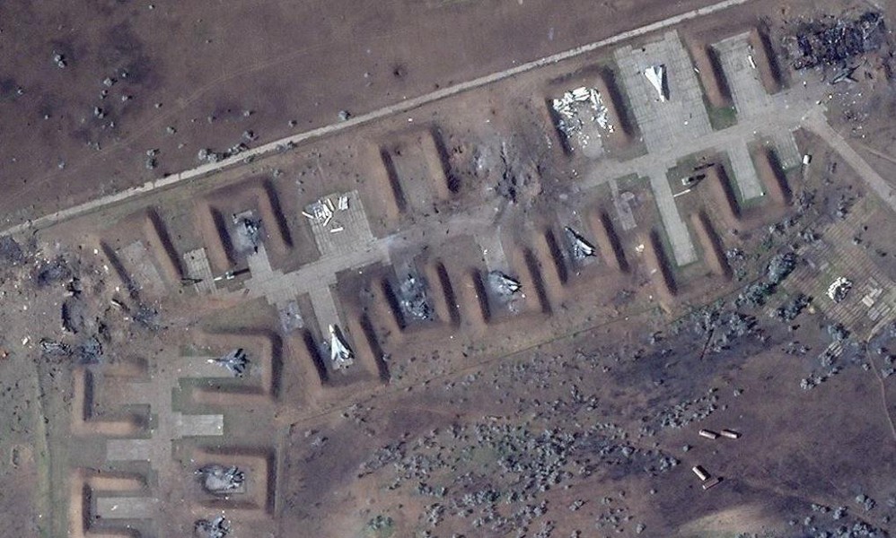 Hàng loạt máy bay quân sự Nga bị phá hủy trong vụ nổ tại sân bay Crimea?