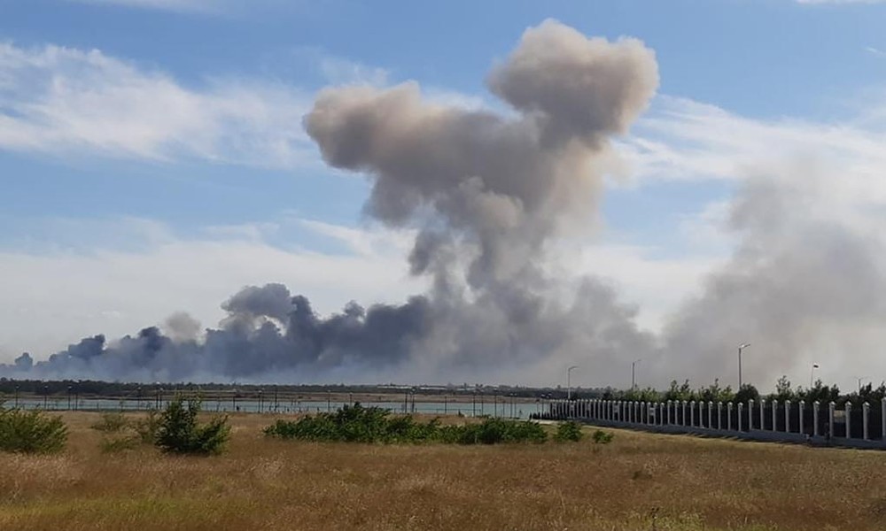 Kho đạn lớn của quân đội Nga ở Crimea bất ngờ phát nổ