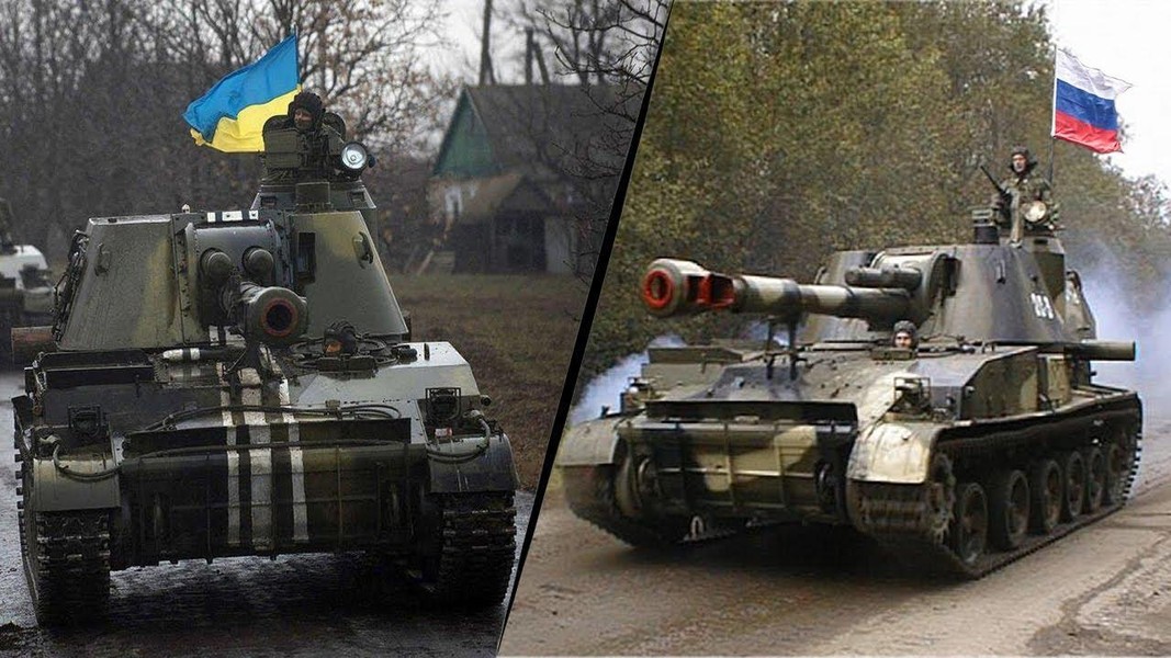 UAV cảm tử Nga tấn công 'xé nát' pháo tự hành 2S3 Akatsiya Ukraine