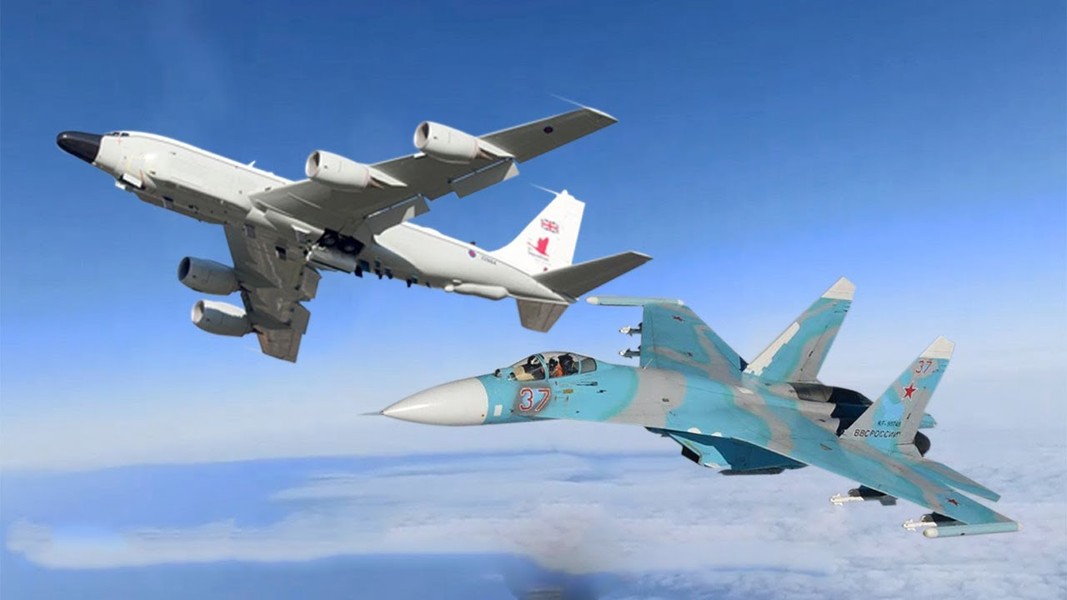 Nga điều tiêm kích Su-27 bay giám sát trinh sát cơ P-3C Orion của Đức