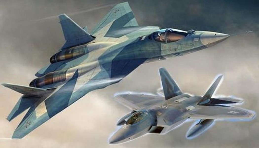 [ẢNH] Báo Nga: F-22 chỉ có thể phát hiện Su-57 khi đã nằm trong tầm bắn
