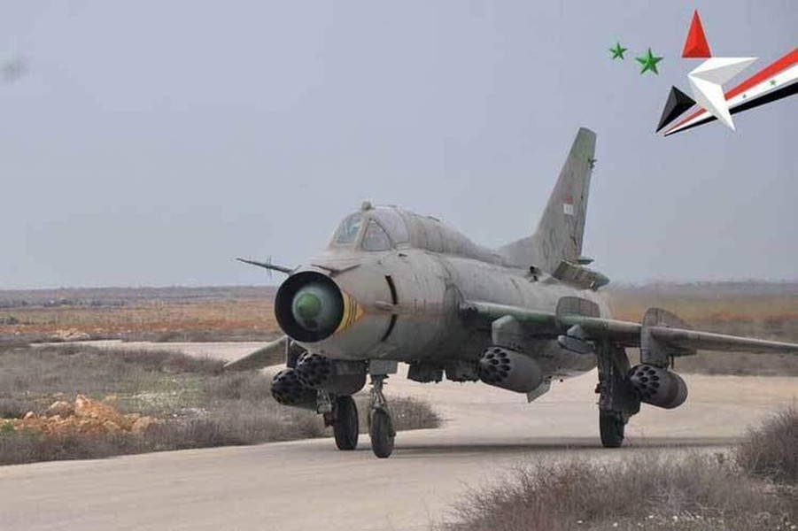 [ẢNH] Cường kích Su-22 Syria bị bắn hạ khi tập kích lãnh thổ Israel?