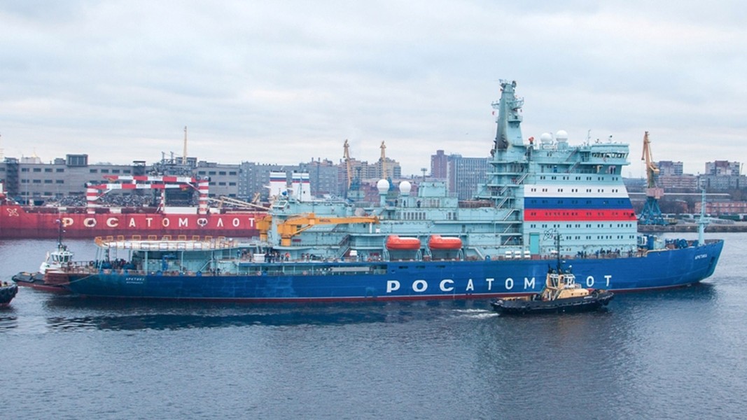 [ẢNH] Báo Mỹ: Không thể cản tàu phá băng hạt nhân lớn nhất thế giới của Nga