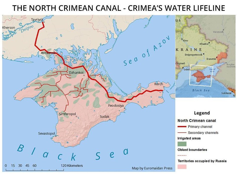 [ẢNH] Vấn đề chống phong tỏa nguồn nước Crimea được đề xuất giải quyết bằng những cách kỳ lạ