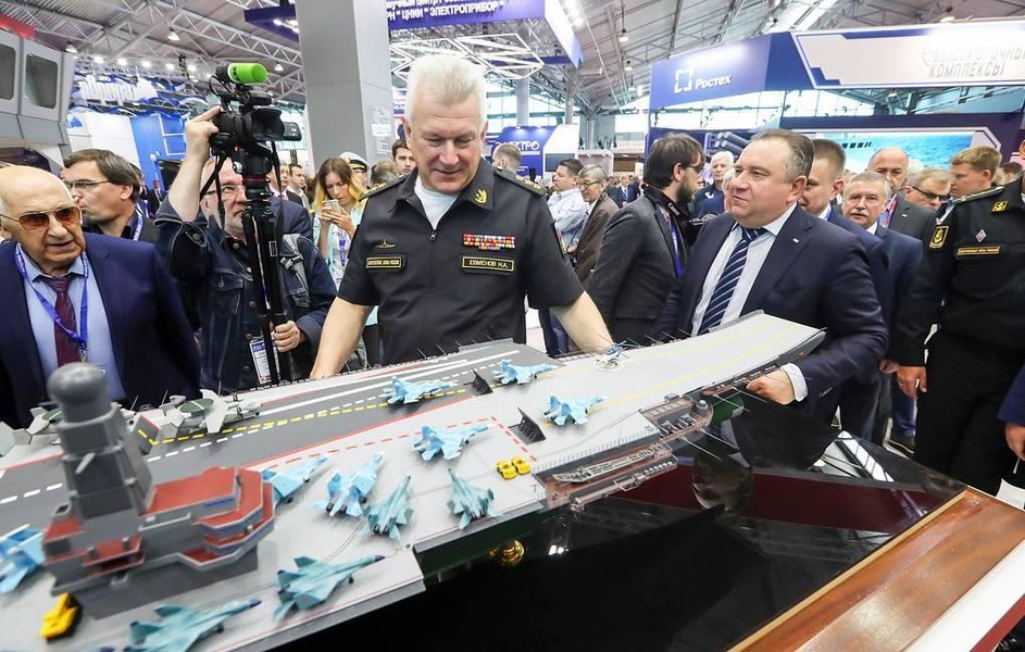 [ẢNH] Tàu sân bay tương lai của Nga trang bị cả Su-57 và Okhotnik
