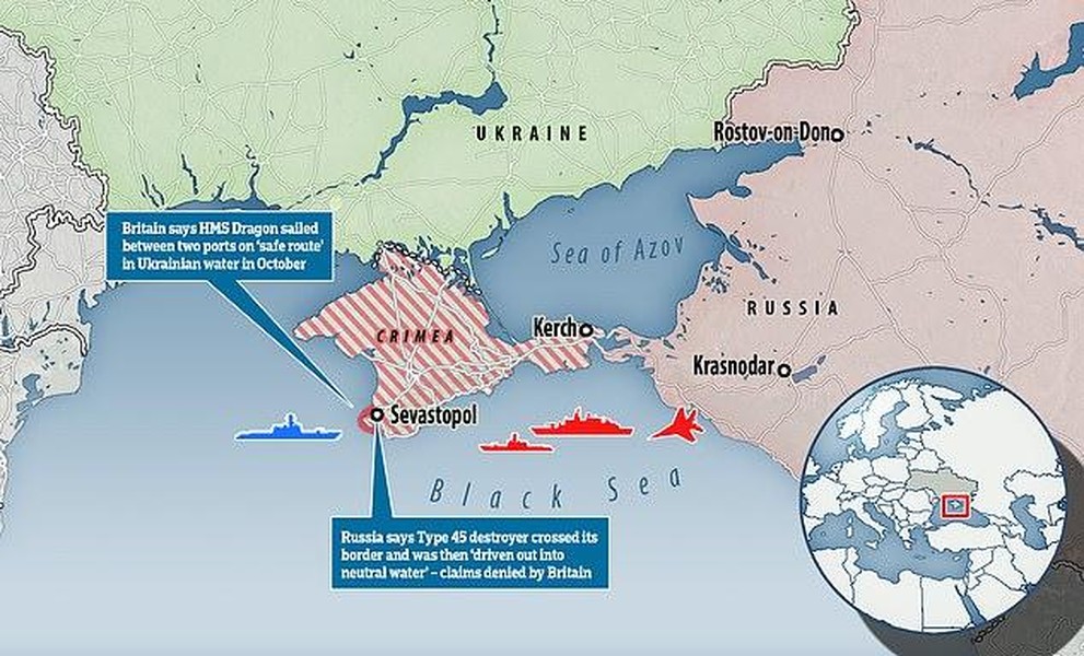 [ẢNH] Anh phớt lờ cảnh báo cứng rắn của Nga, khẳng định tiếp tục áp sát bán đảo Crimea