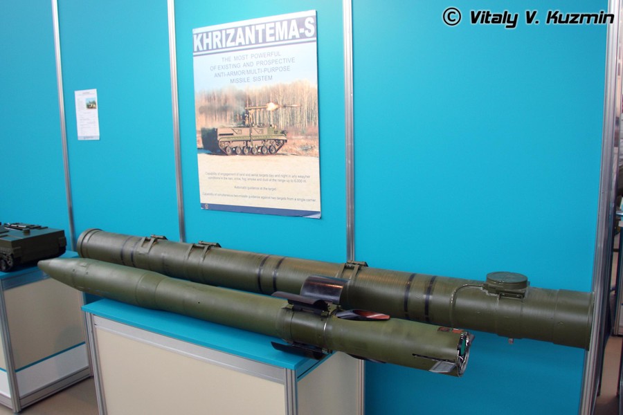 [ẢNH] Ukraine 'giật mình' khi chứng kiến Mi-28NM Nga mang tên lửa Khrizantema-VM 