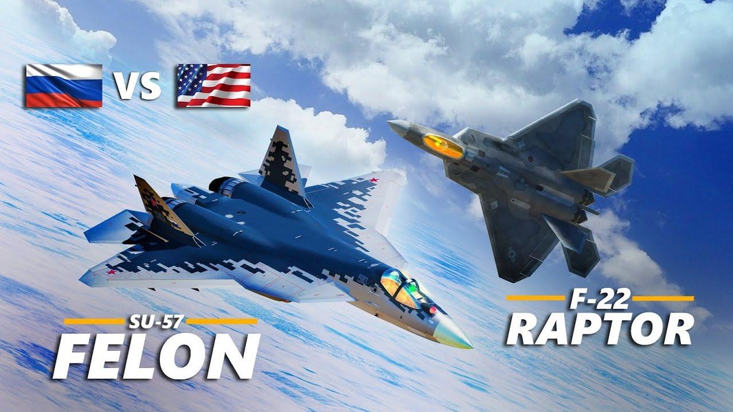 [ẢNH] Báo Mỹ: Tiêm kích Su-57 Nga sẽ chiến thắng ‘chim ăn thịt’ F-22 trong thực chiến