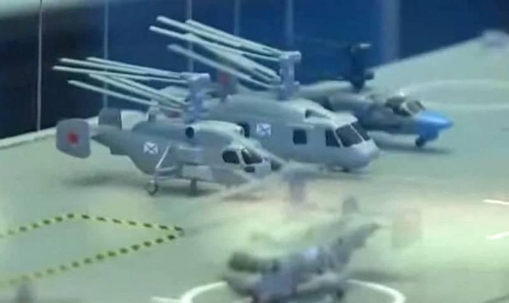 Trực thăng tuyệt mật Ka-65 Minoga xuất hiện trên tàu đổ bộ cỡ lớn của Nga 