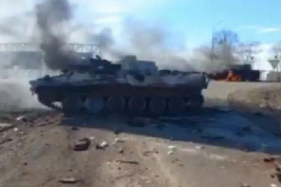 Ukraine công bố 'thiệt hại nặng' của quân Nga sau ngày giao tranh đầu tiên