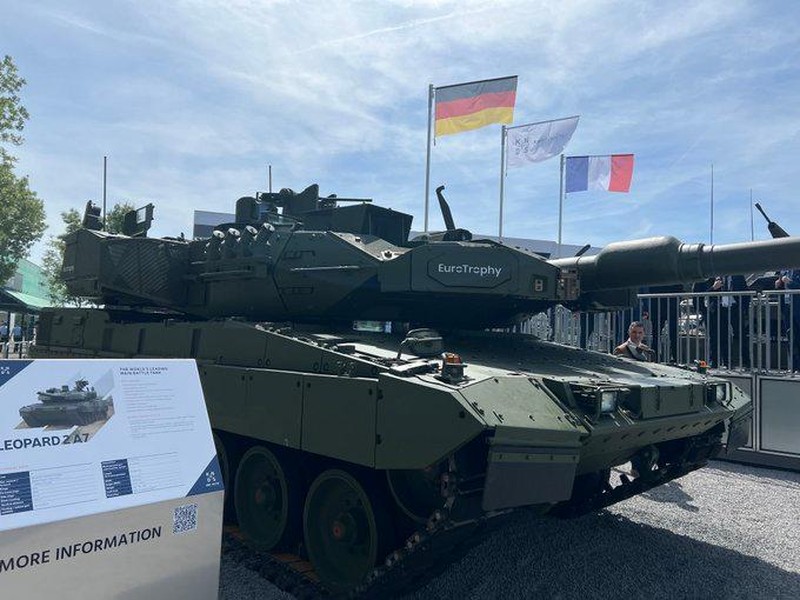 Xe tăng Leopard 2A7 bỏ xa T-14 Armata khi được tích hợp tổ hợp phòng vệ Trophy APS?