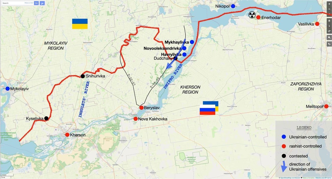 Mũi tiến công Quân đội Ukraine rơi vào vòng vây của Nga tại Dudchany
