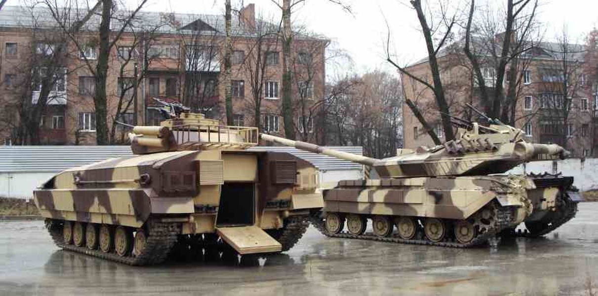 Ukraine lần đầu triển khai thiết giáp chở quân đặc biệt chế tạo từ xe tăng T-64