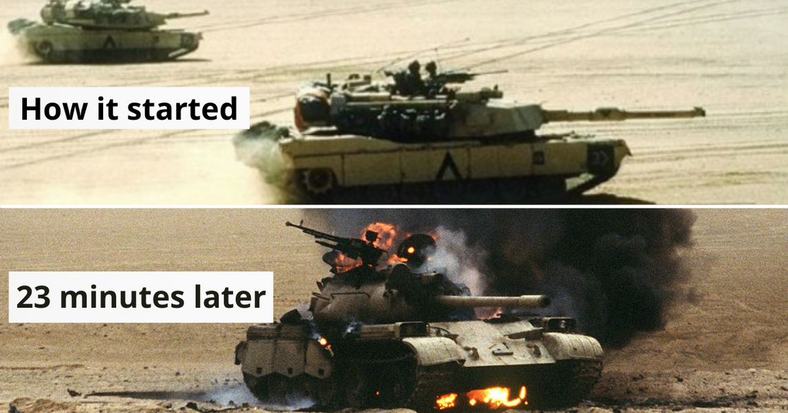 Trận 73 Easting: 9 xe tăng Abrams tiêu diệt 47 chiến xa Iraq chỉ trong vài phút