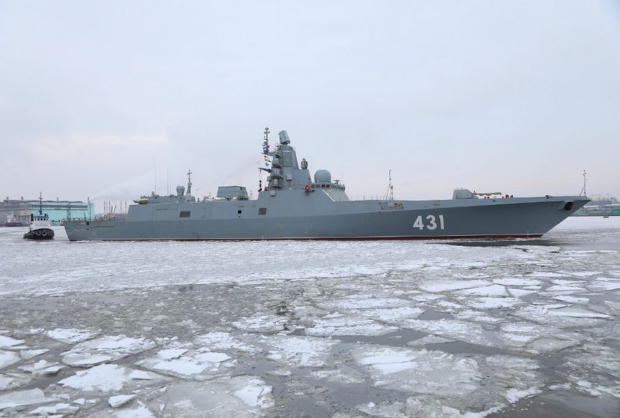 Hải quân Nga nhận tàu khu trục Đô đốc Golovko mang tên lửa Kalibr-NK giữa tình hình nóng