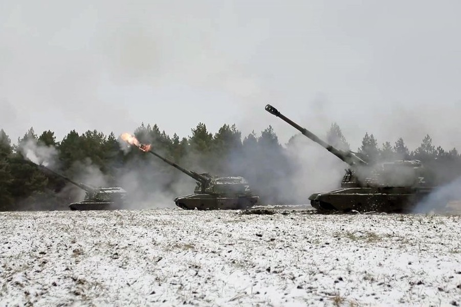 Uy lực đáng gờm của pháo tự hành 2S19 Msta-S Nga