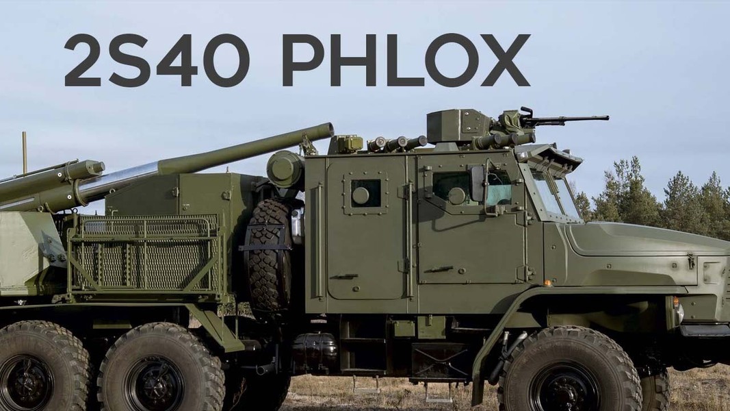 Cối tự hành 2S40 Phlox 'độc nhất vô nhị' bị phá hủy sau cú đánh của FPV