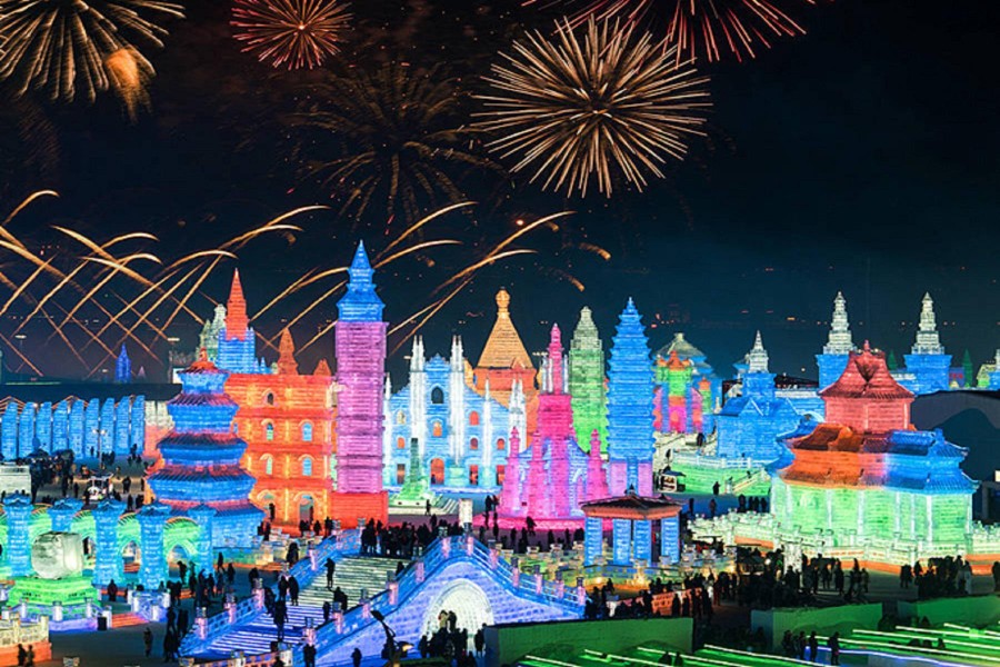 Trung Quốc chuẩn bị cho lễ hội Băng đăng Quốc tế Cáp Nhĩ Tân 