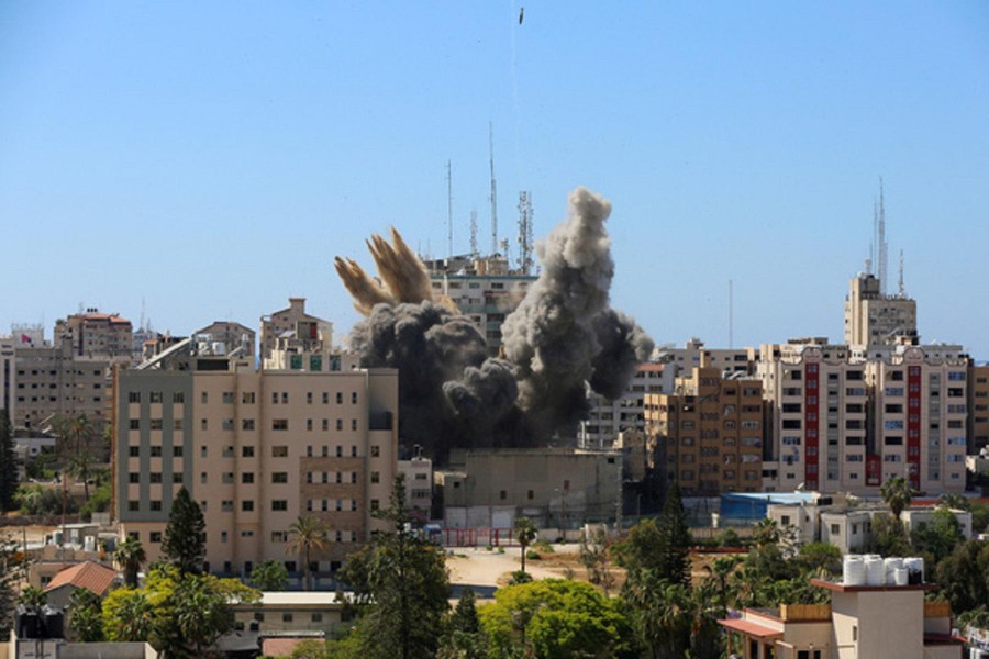 [ẢNH] Israel tấn công trúng nhà của thủ lĩnh cấp cao Hamas
