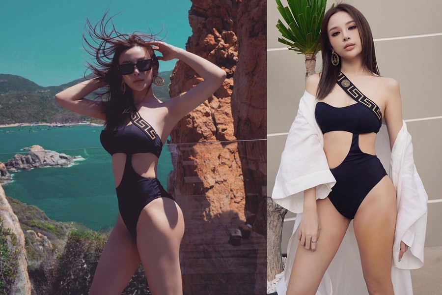 [ẢNH] Sao Việt chuộng mốt bikini khoét hông, xẻ cao khoe 3 vòng nóng bỏng