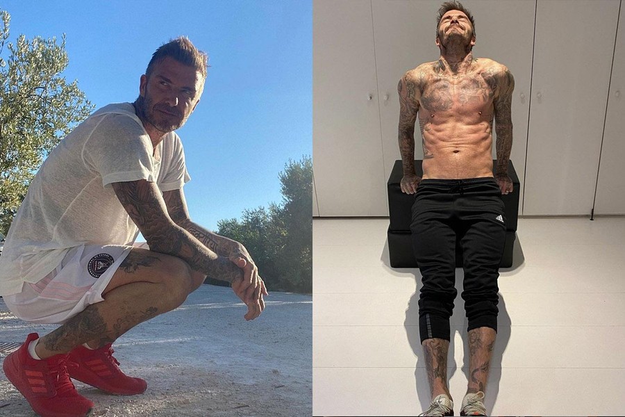 David Beckham cởi trần khoe thân hình săn chắc, tiết lộ bí quyết trẻ lâu ở tuổi 46
