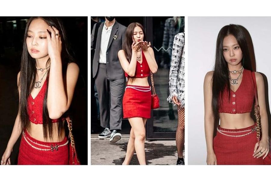 Jennie (BlackPink) ‘bùng nổ’ nhan sắc trong những lần diện trang phục tông đỏ