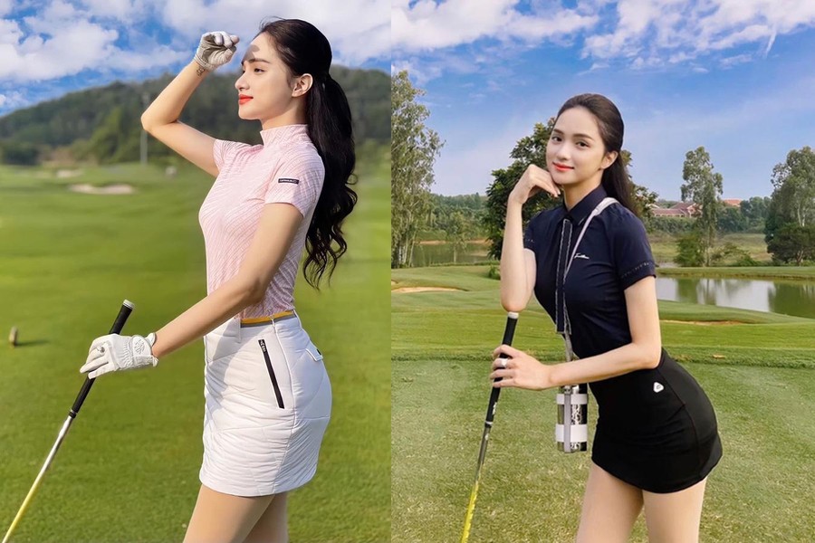 Dàn Hoa hậu, diễn viên, MC VTV 'so kè' nhan sắc trên sân golf
