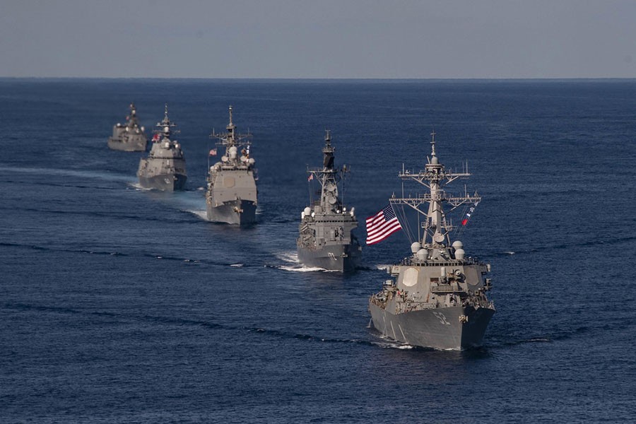 [Ảnh] Mỹ - Nhật Bản rầm rộ tập trận bảo vệ đảo tranh chấp với Trung Quốc
