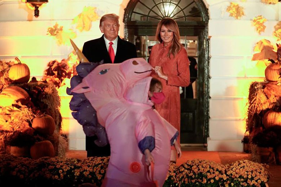 [ẢNH] Halloween cuối cùng trong nhiệm kỳ tổng thống đầu tiên của ông Donald Trump