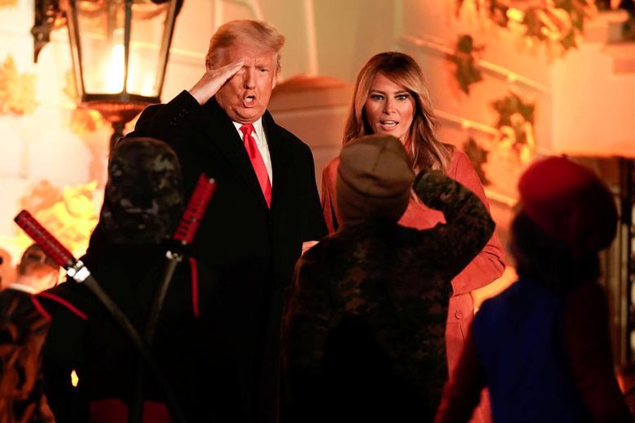 [ẢNH] Halloween cuối cùng trong nhiệm kỳ tổng thống đầu tiên của ông Donald Trump
